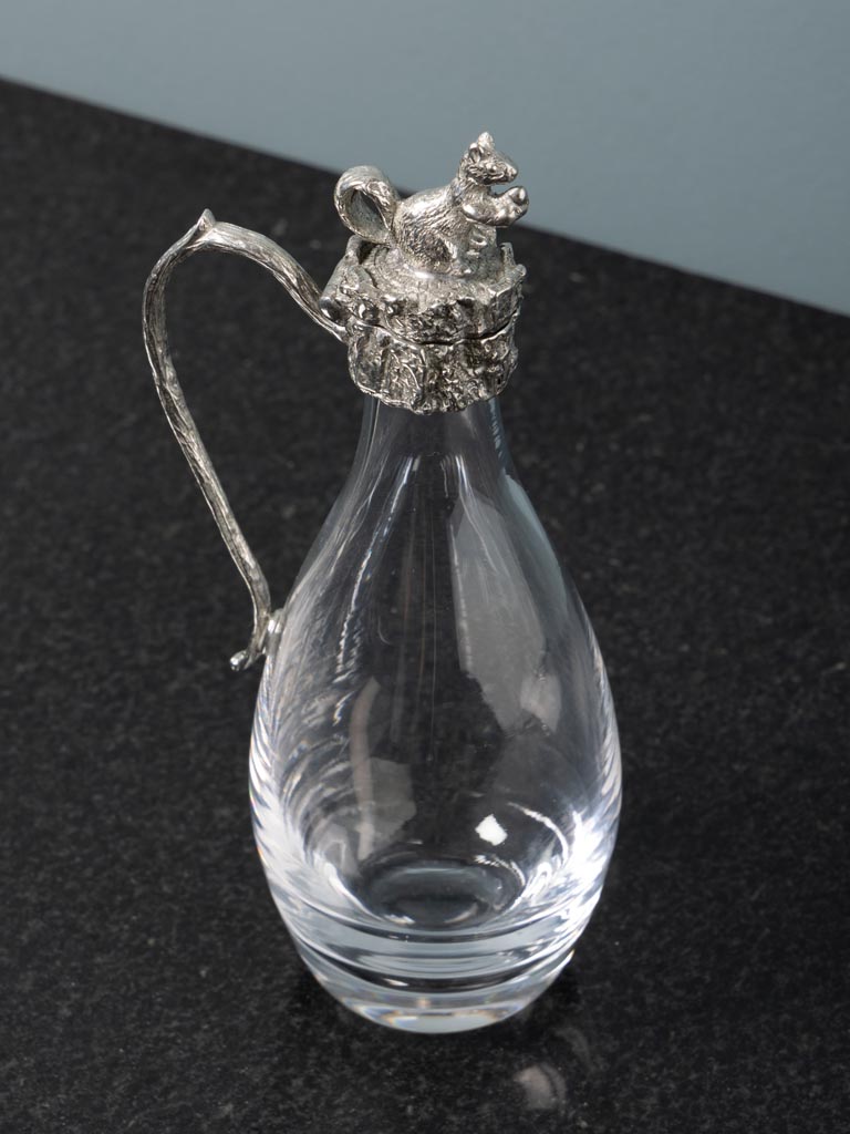 Vinegar bottle with pewter squirrel - 2