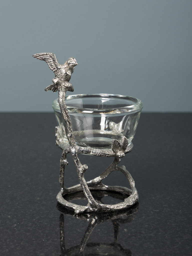 Small cup with bird on branch - 1