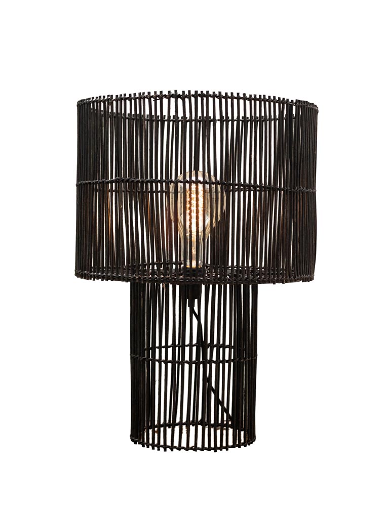 Rattan black lamp Dozza - 2