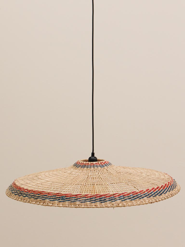 Hanging lamp Samoa blue and red edge - 4