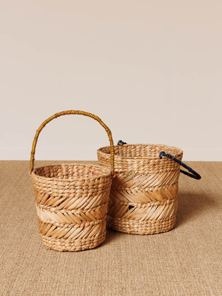 S/2 baskets colored handles - 1