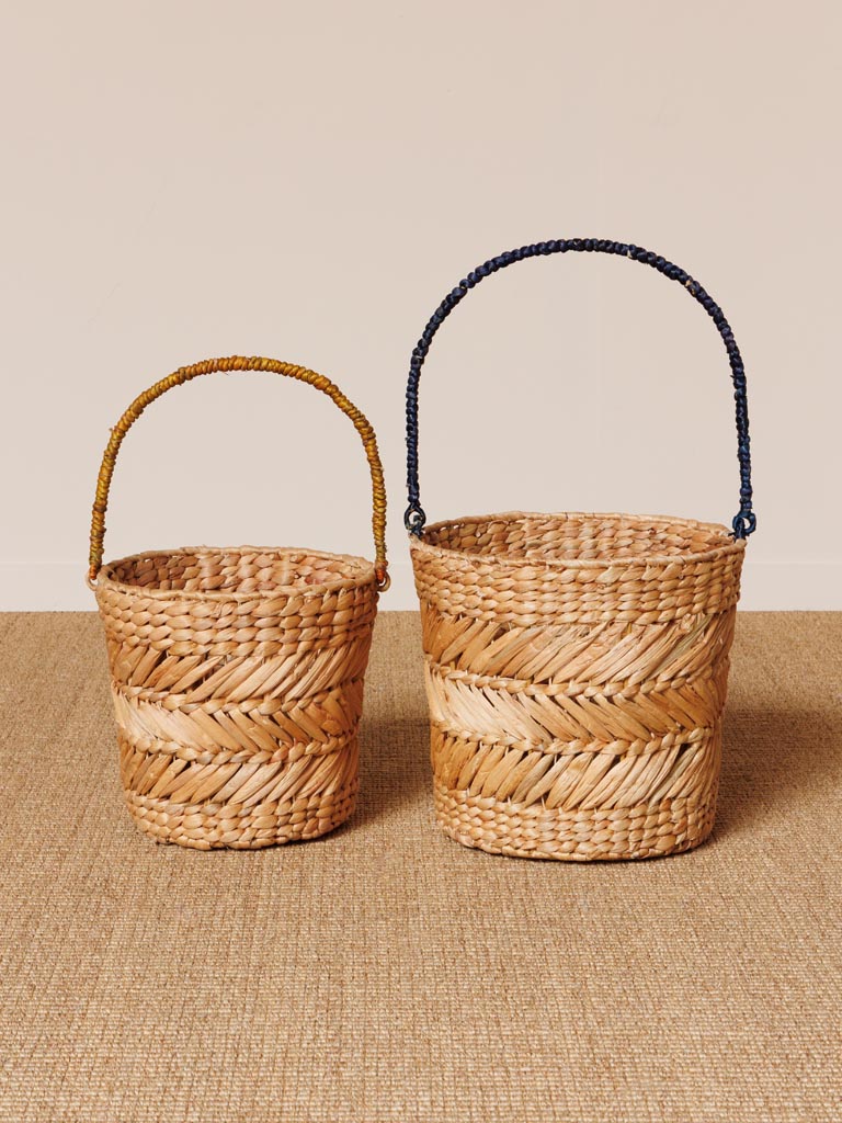 S/2 baskets colored handles - 3