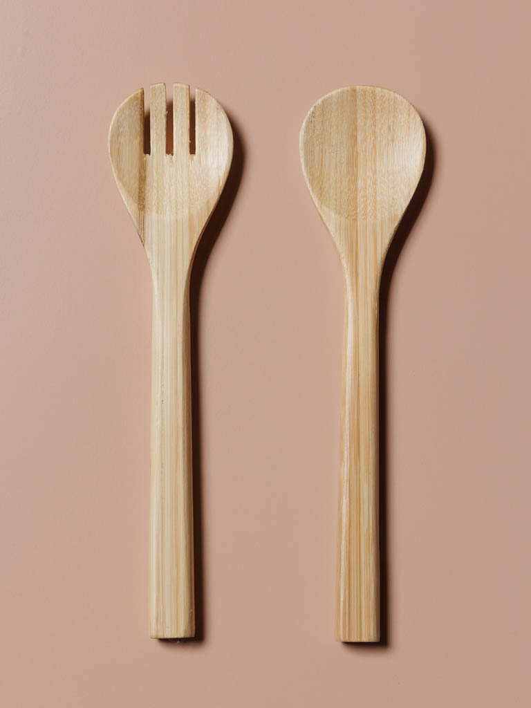 S/2 salad servers Bamboo - 1