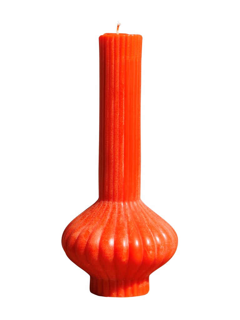 Delicate candle orange Noka - 2