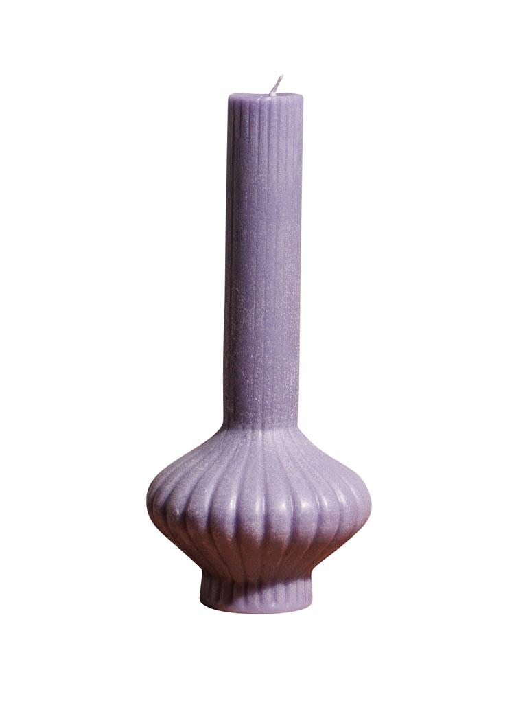 Delicate candle purple small Noka - 2