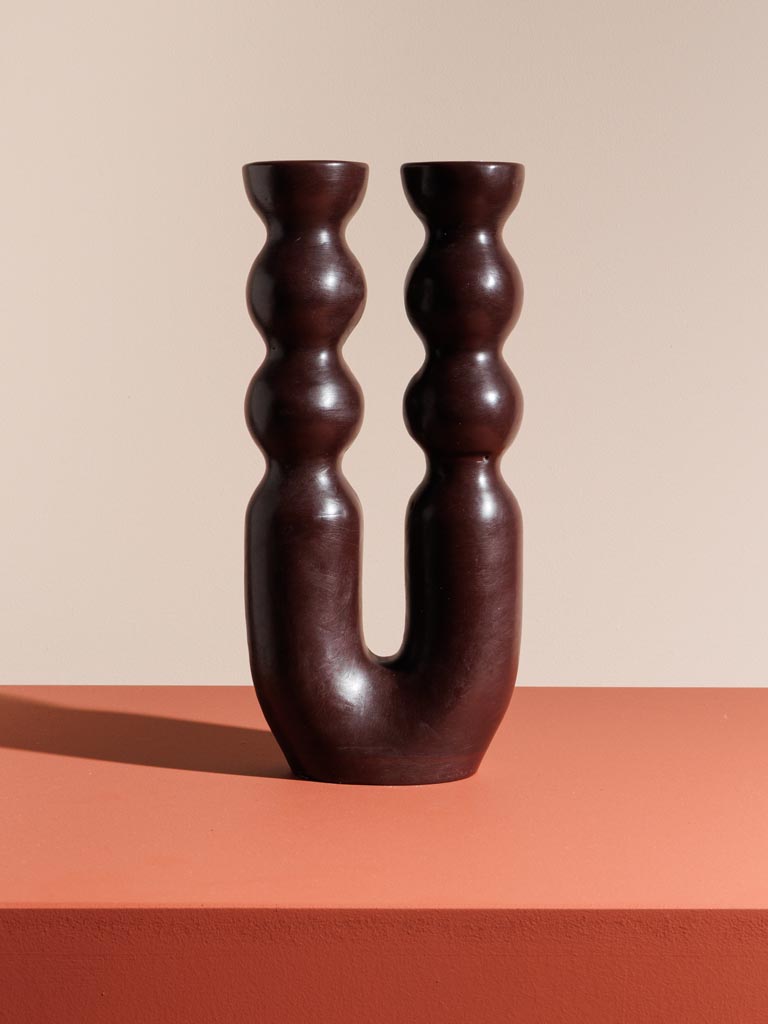 Pillars candle terracotta Noka - 1