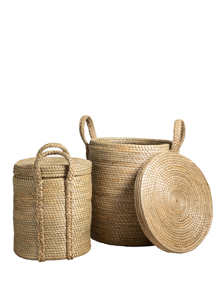 S/2 baskets with lid Kika - 2