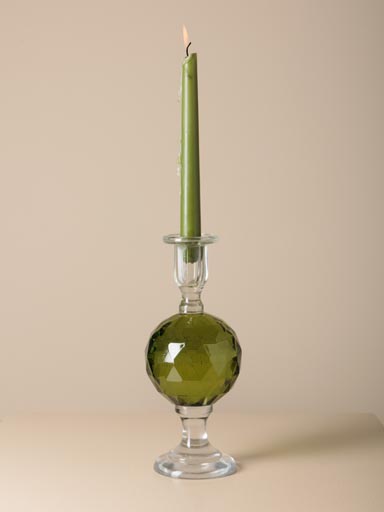 Bougeoir sphère verte Verelune