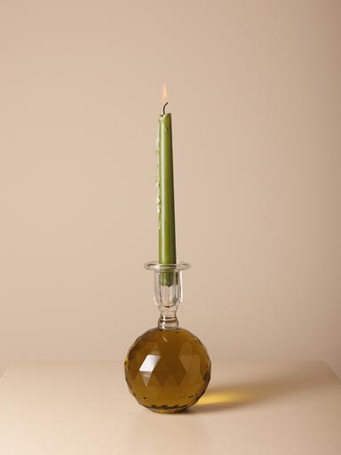 Bougeoir sphère ambre Verelune