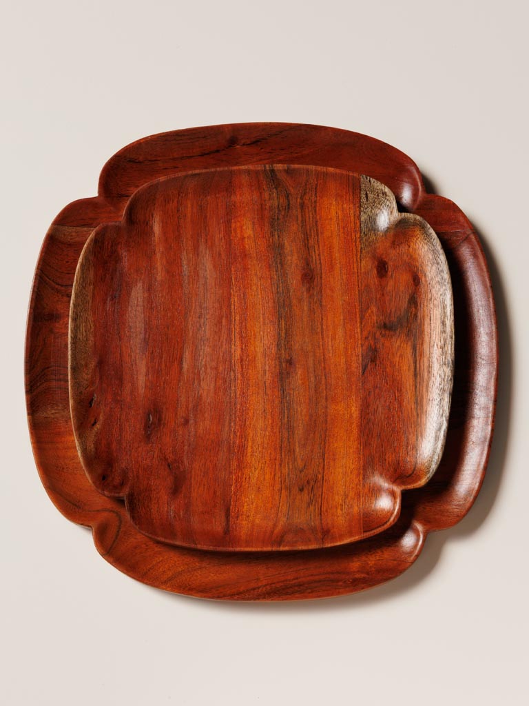 Large acacia tray - 3