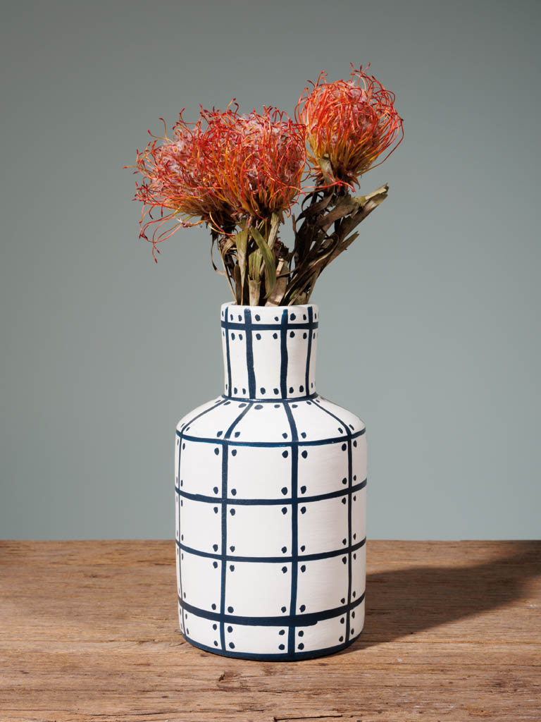 Handpainted bottle vase - 1