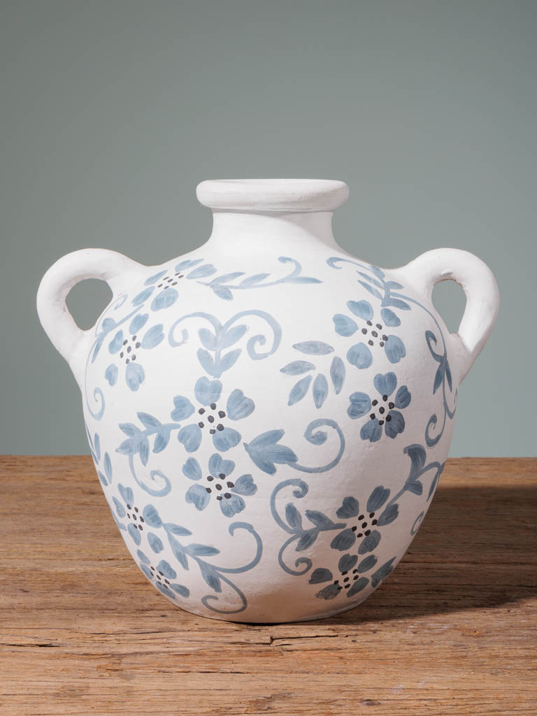 Vase peint à la main anse simple Garance - 1