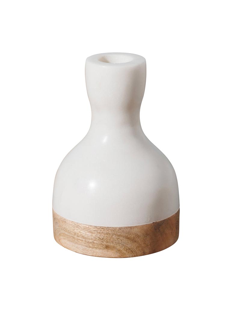 White marble candlestick - 2