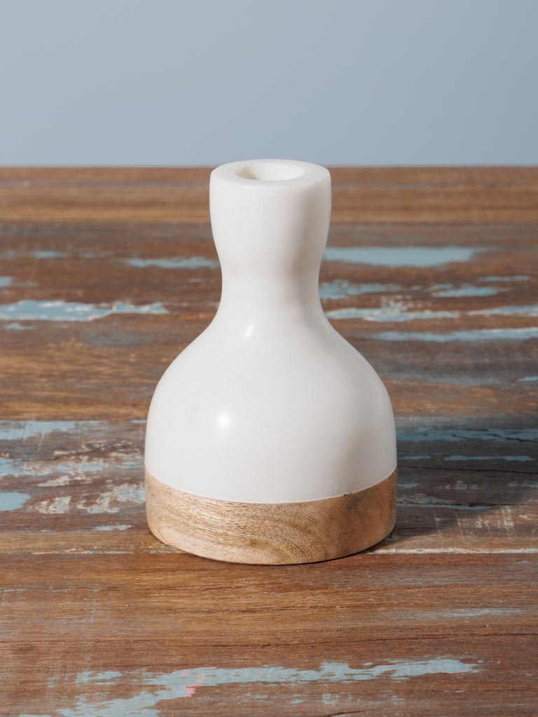 White marble candlestick - 3