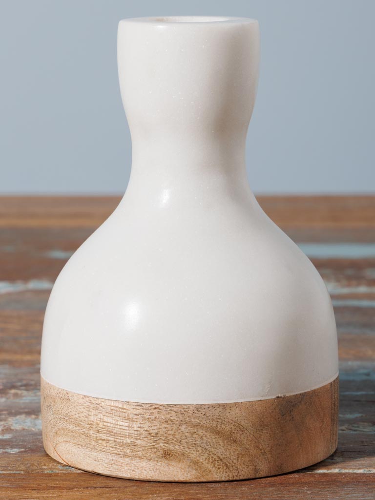 White marble candlestick - 4