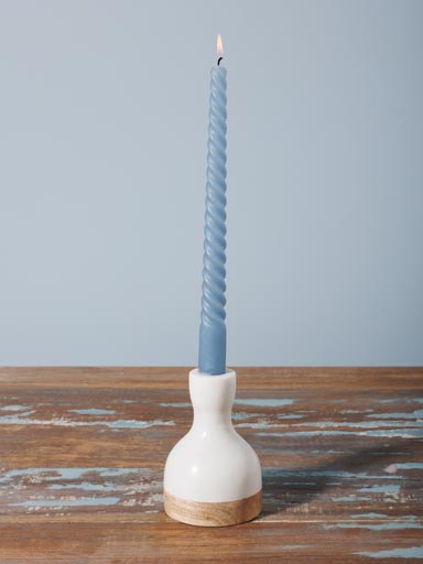 White marble candlestick