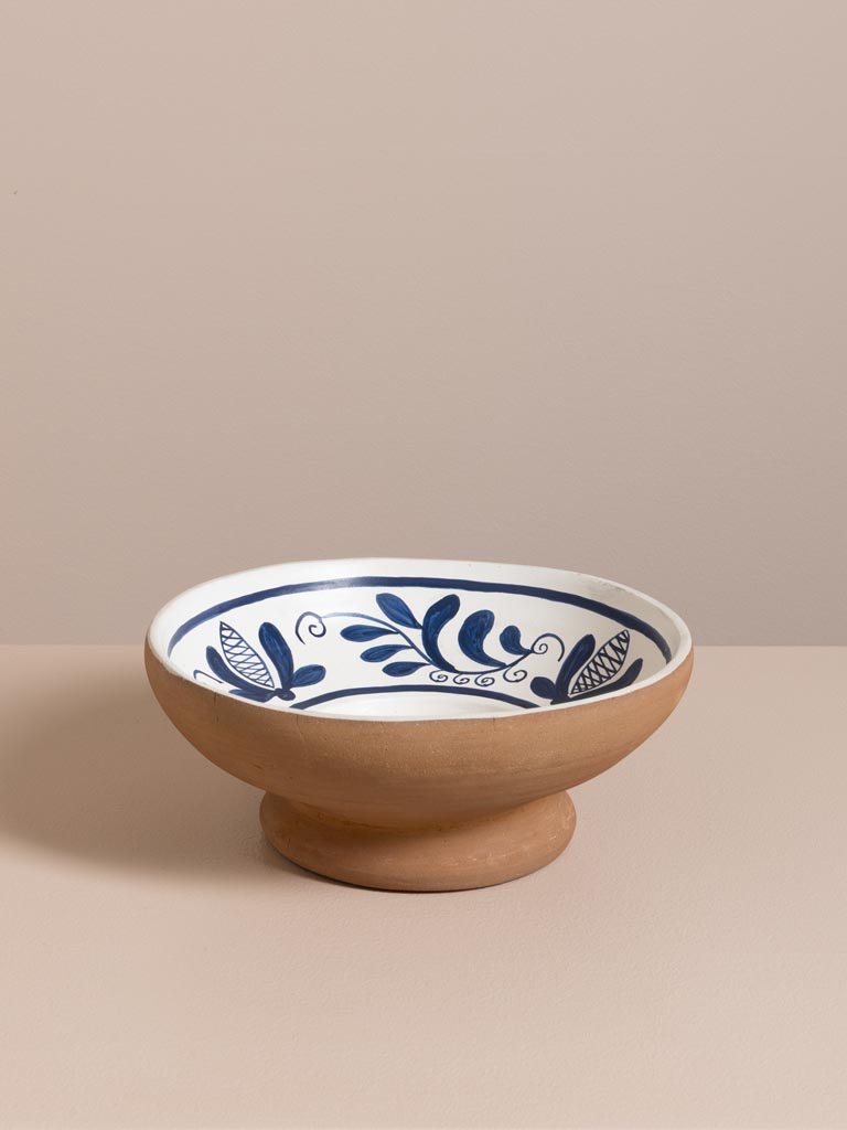Handpainted terracotta bowl Bleuet - 1