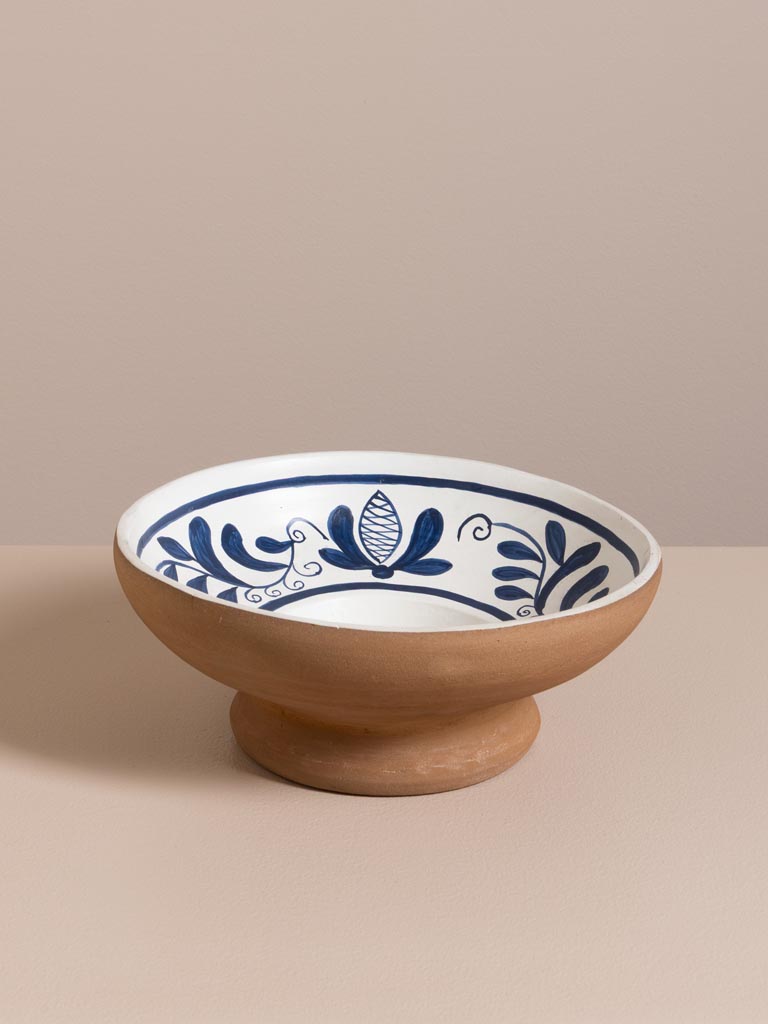Handpainted terracotta bowl Bleuet - 3