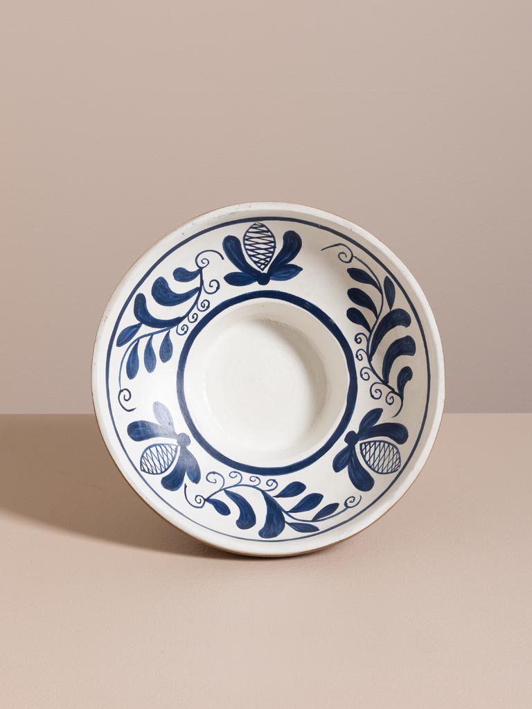 Handpainted terracotta bowl Bleuet - 5