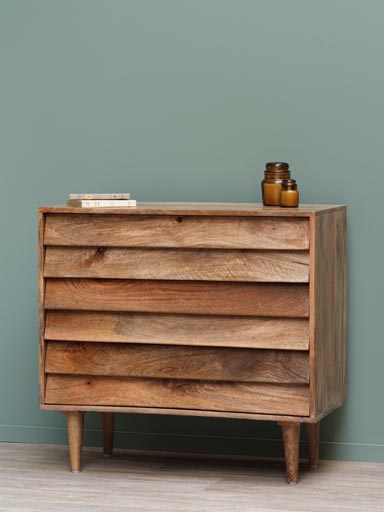 Chest 3 drawers Jalousie in mango