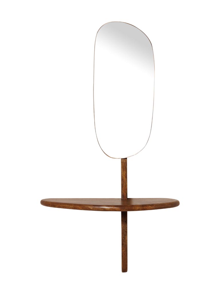 Small abstract mirror with tiny shelf - 2
