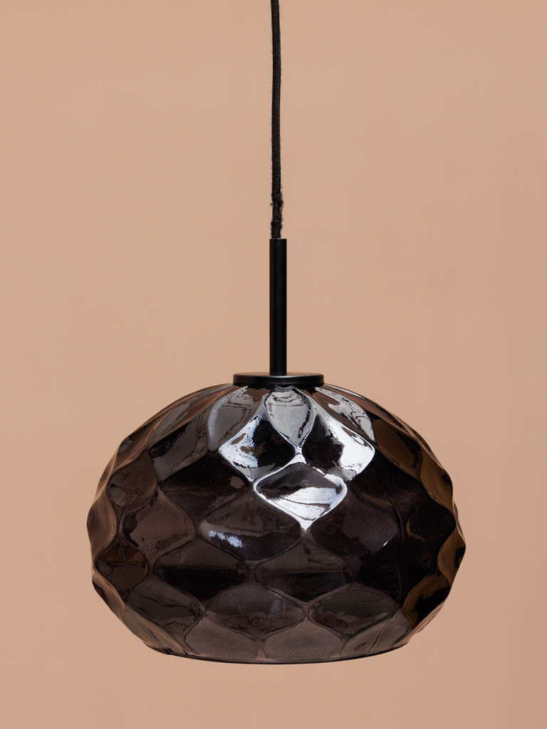 Hanging lamp black facets - 1