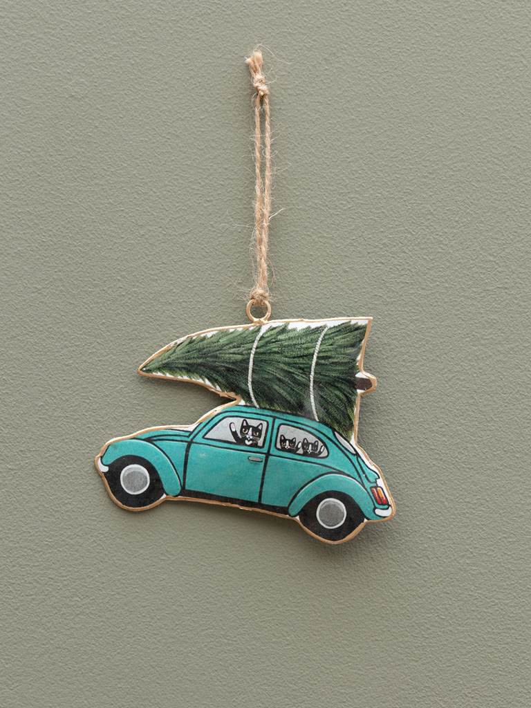 Hanging car with tree - 1