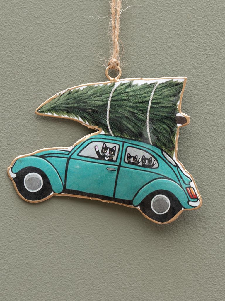 Hanging car with tree - 3
