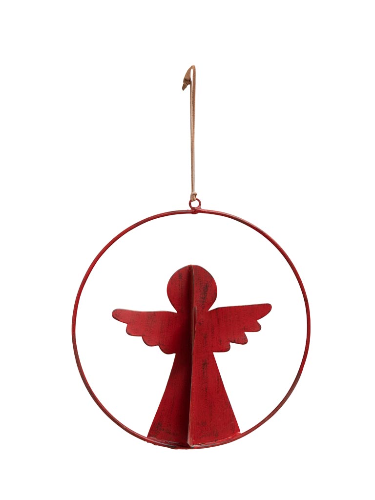 Suspension cercle et ange rouge - 2