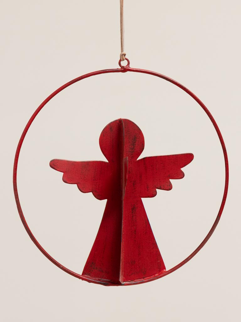 Hanging angel in red circle - 4