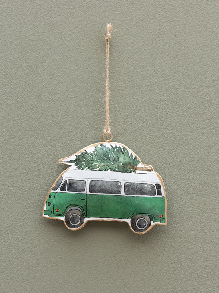 Suspension van vert et sapin - 1