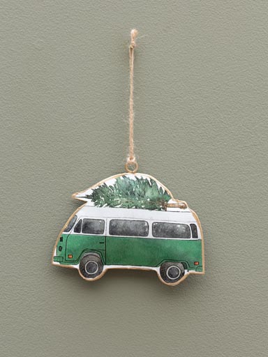 Hanging green van with tree