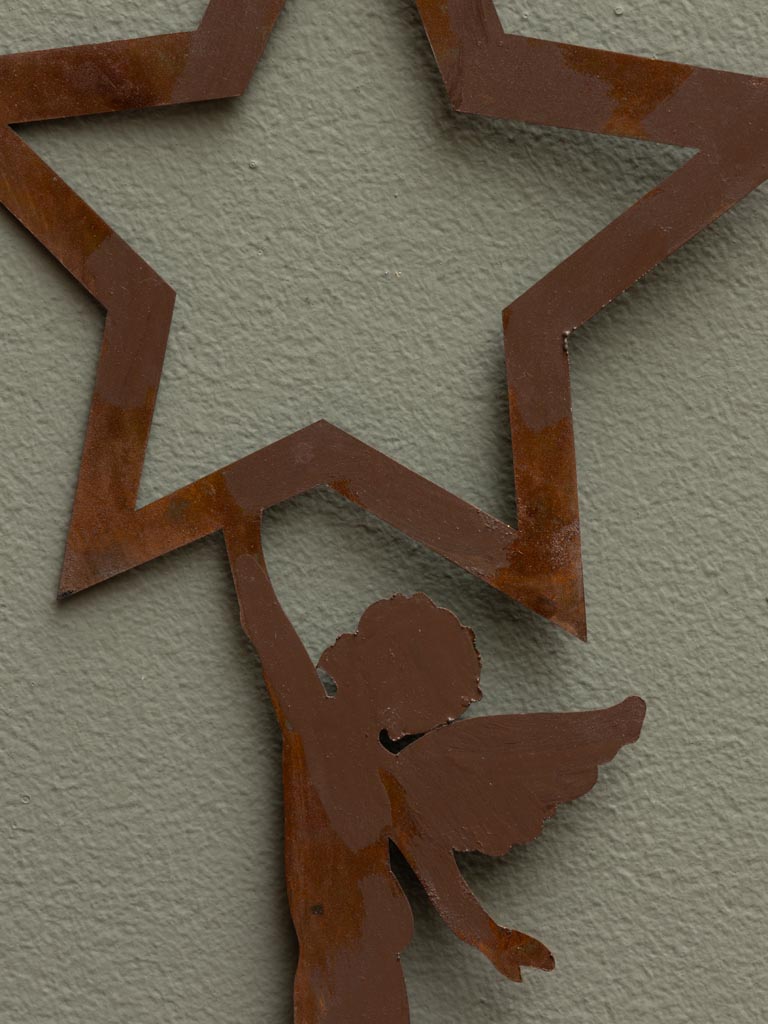 Hanging star with angel - 4