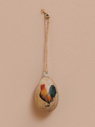 Egg hanging rooster