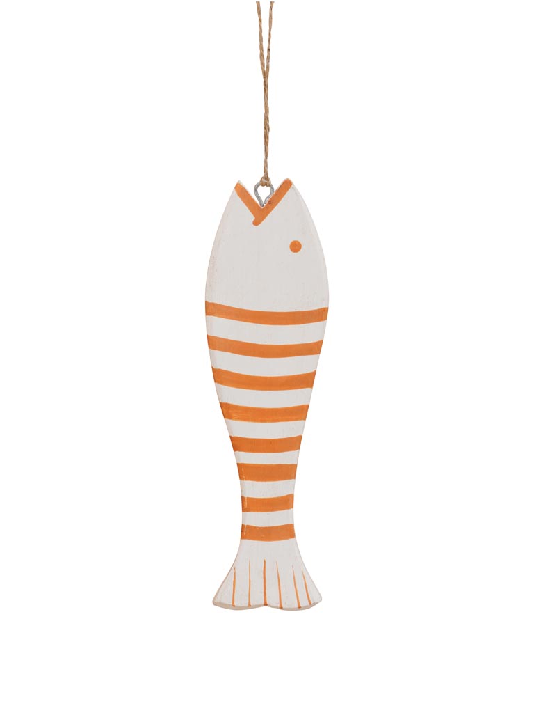 Small hanging orange & white fish - 2