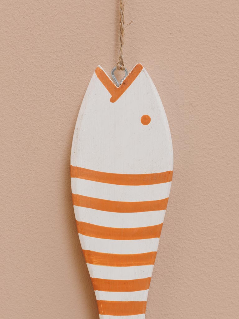 Small hanging orange & white fish - 3