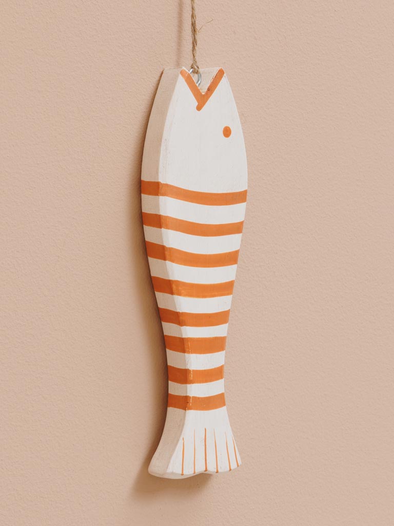 Small hanging orange & white fish - 5
