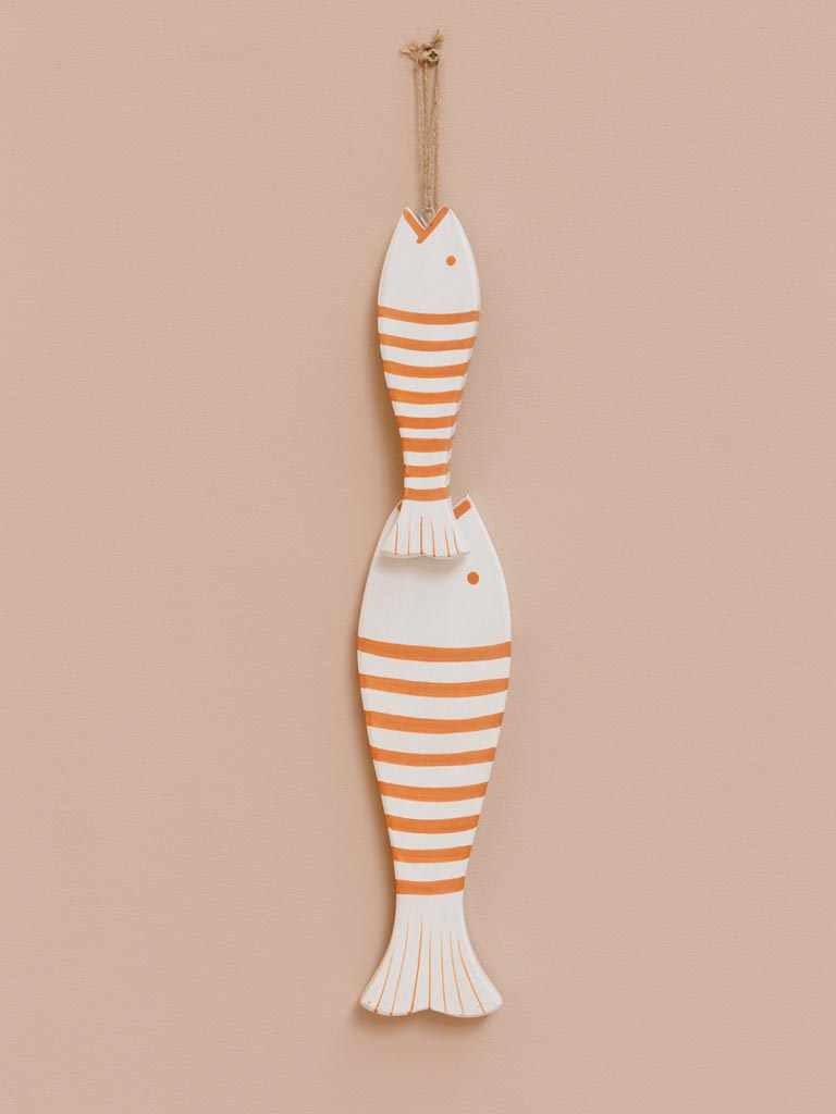 Small hanging orange & white fish - 6