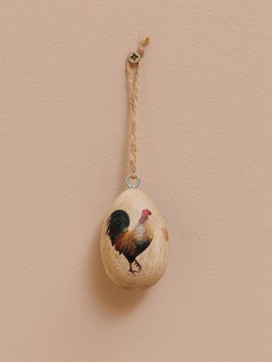 Egg hanging rooster