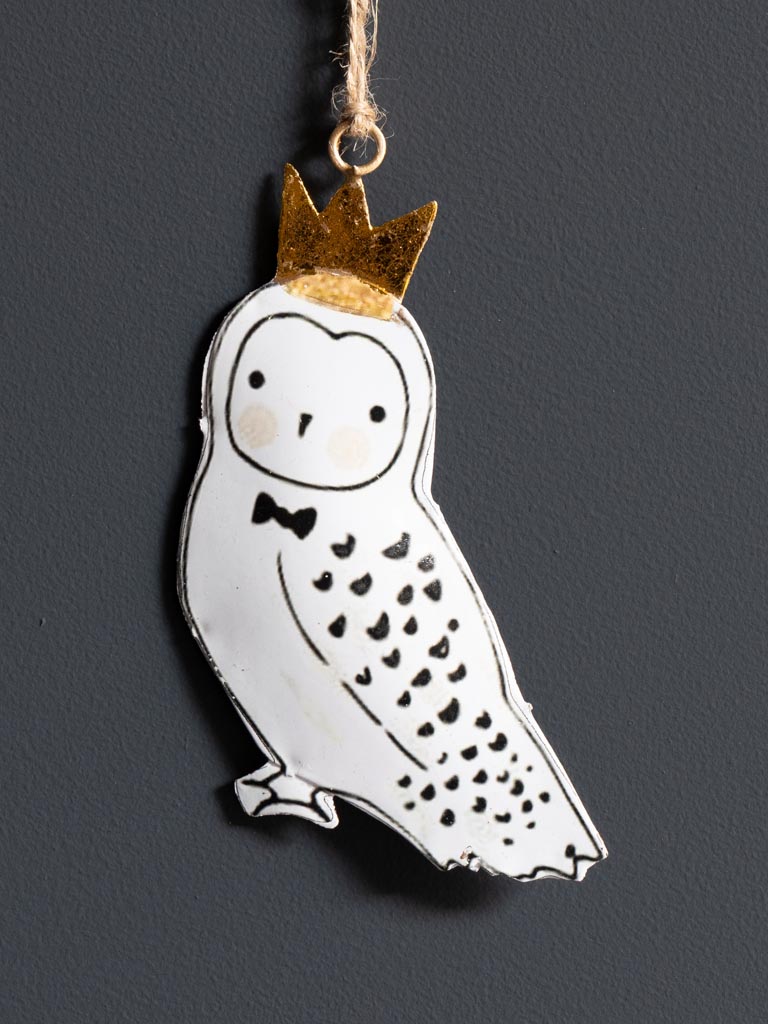 Hanging withe owl with crown - 3