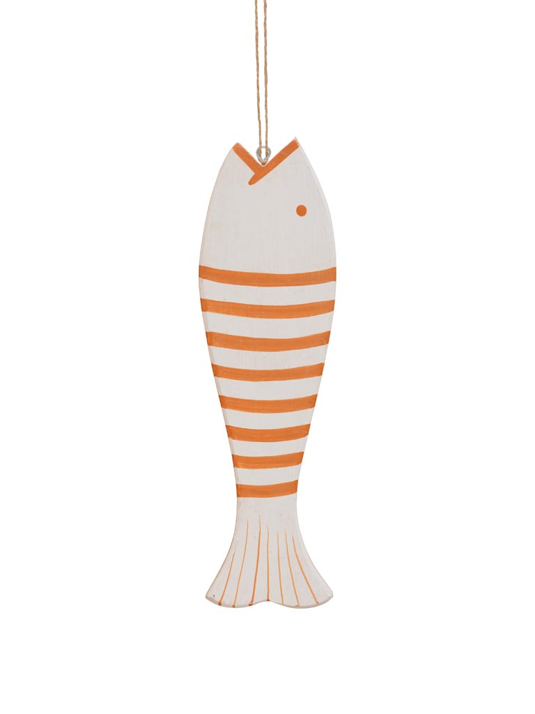 Suspension poisson orange & blanc - 2