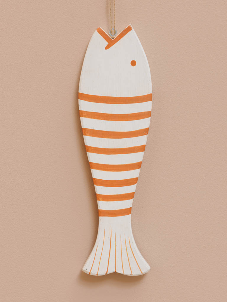 Hanging orange & white fish - 1