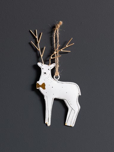 Hanging white chic deer