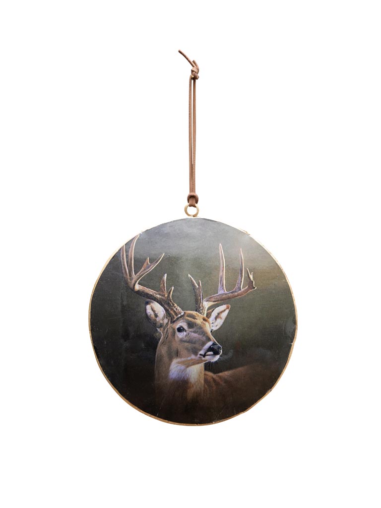 Hanging flat ball with deer - 2