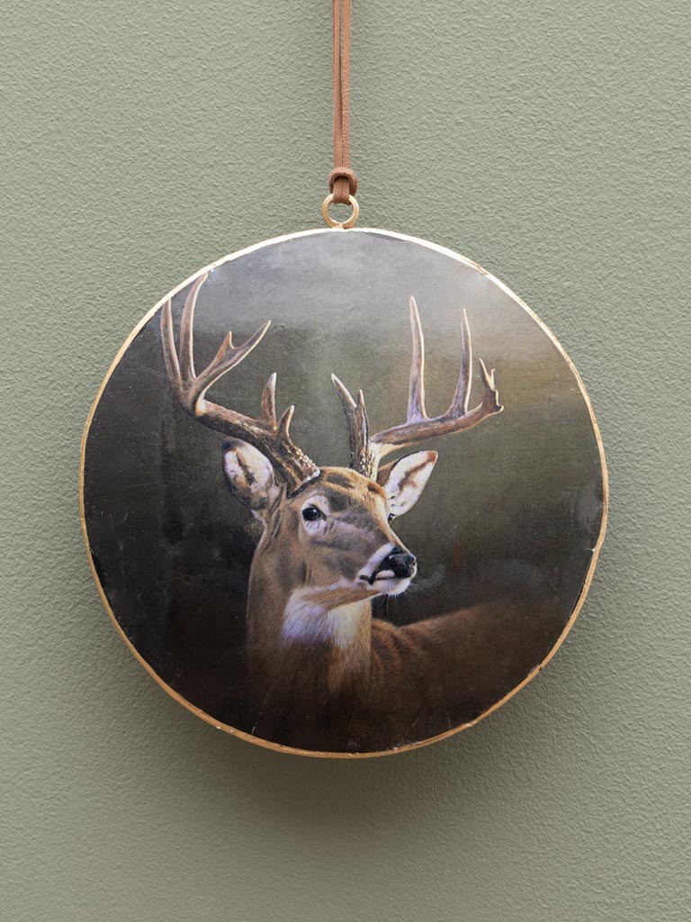 Hanging flat ball with deer - 3