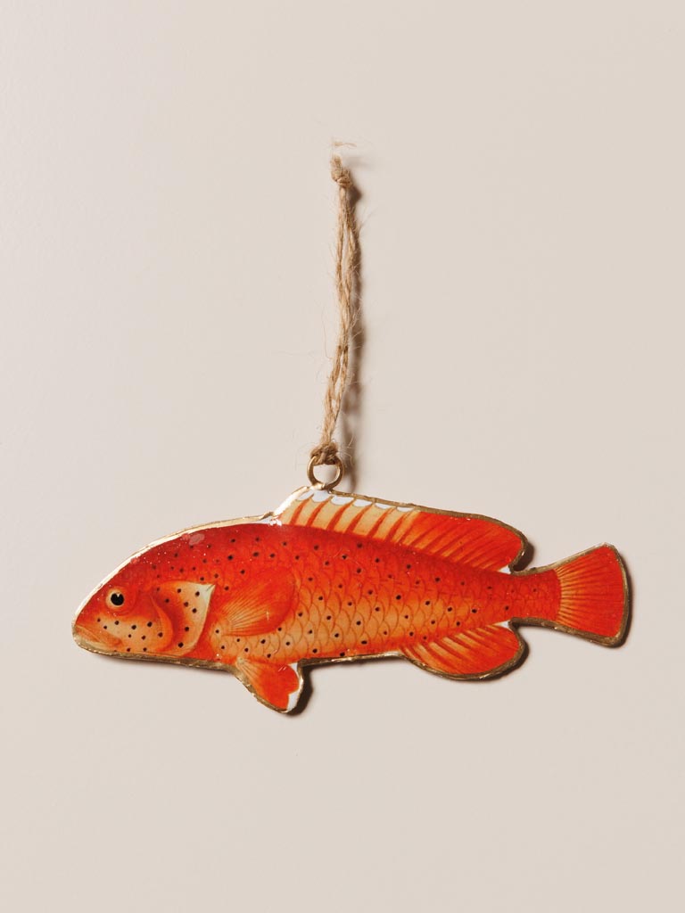 Fish hanging red & black dot - 4