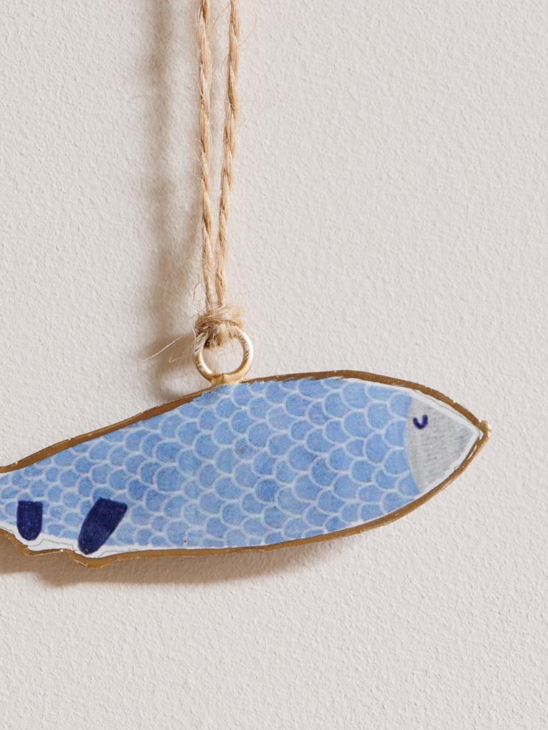 Small blue fish hanging - 3