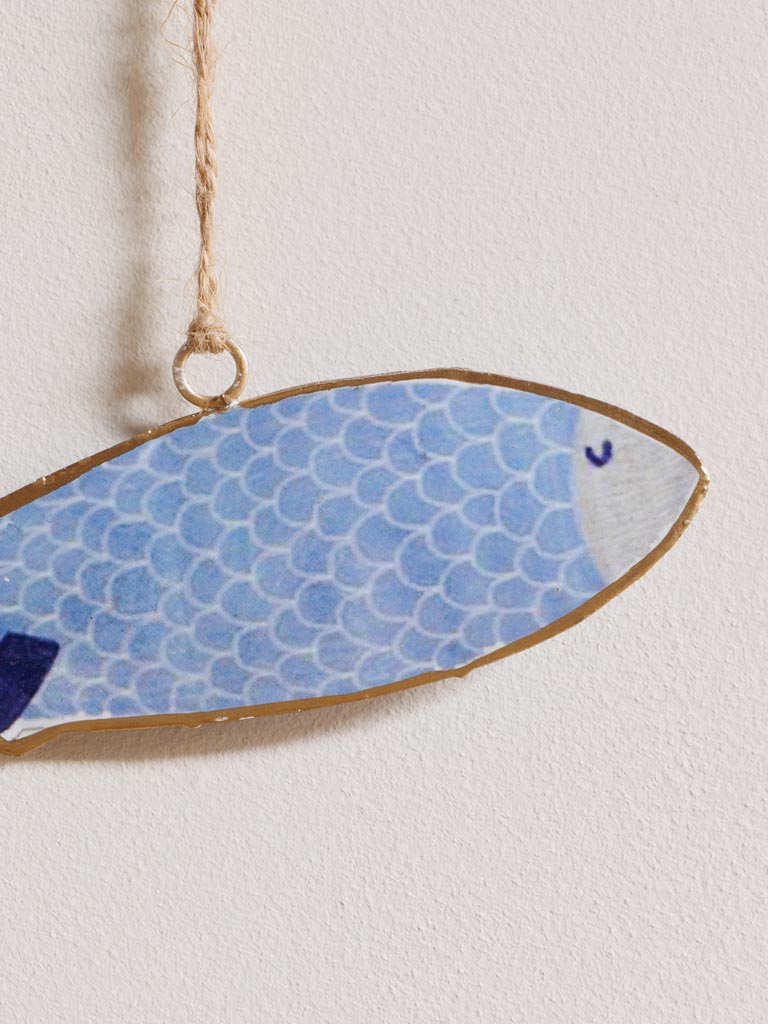 Blue fish hanging - 3