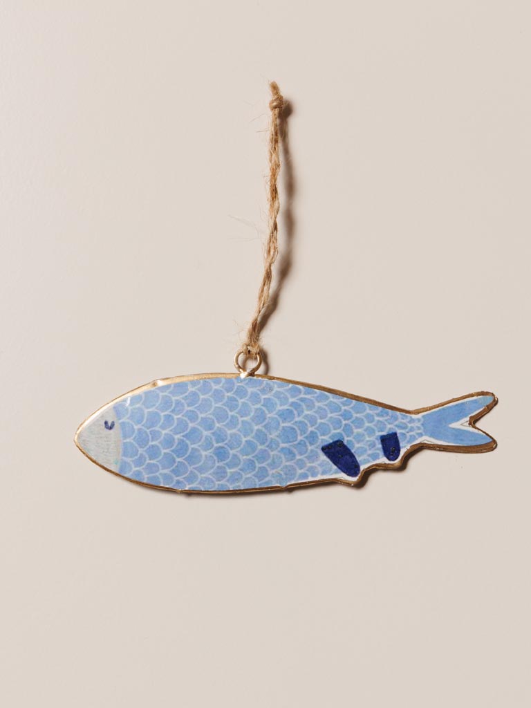 Blue fish hanging - 4