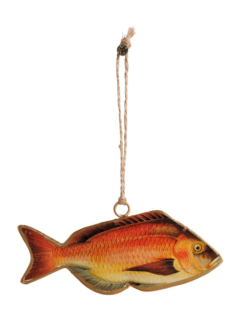 Fish hanging red & orange - 2